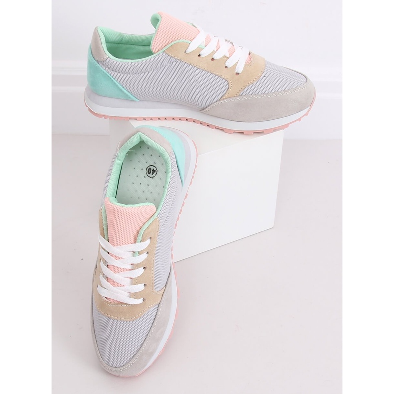 Tênis esportivos multicoloridos BL191P cinza 1