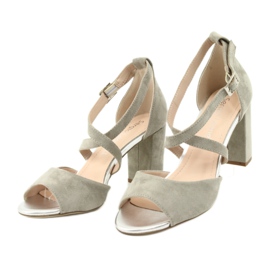 Sandálias gladiador cinza Sergio Leone SK865 4