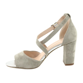 Sandálias gladiador cinza Sergio Leone SK865 3