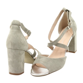 Sandálias gladiador cinza Sergio Leone SK865 5