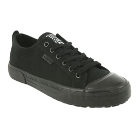 Big Star FF274A080 tênis negros femininos Black Sneakers preto 1