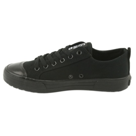 Big Star FF274A080 tênis negros femininos Black Sneakers preto 2