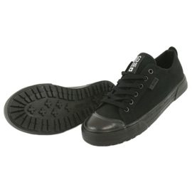 Big Star FF274A080 tênis negros femininos Black Sneakers preto 4