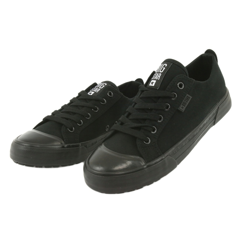 Big Star FF274A080 tênis negros femininos Black Sneakers preto 3
