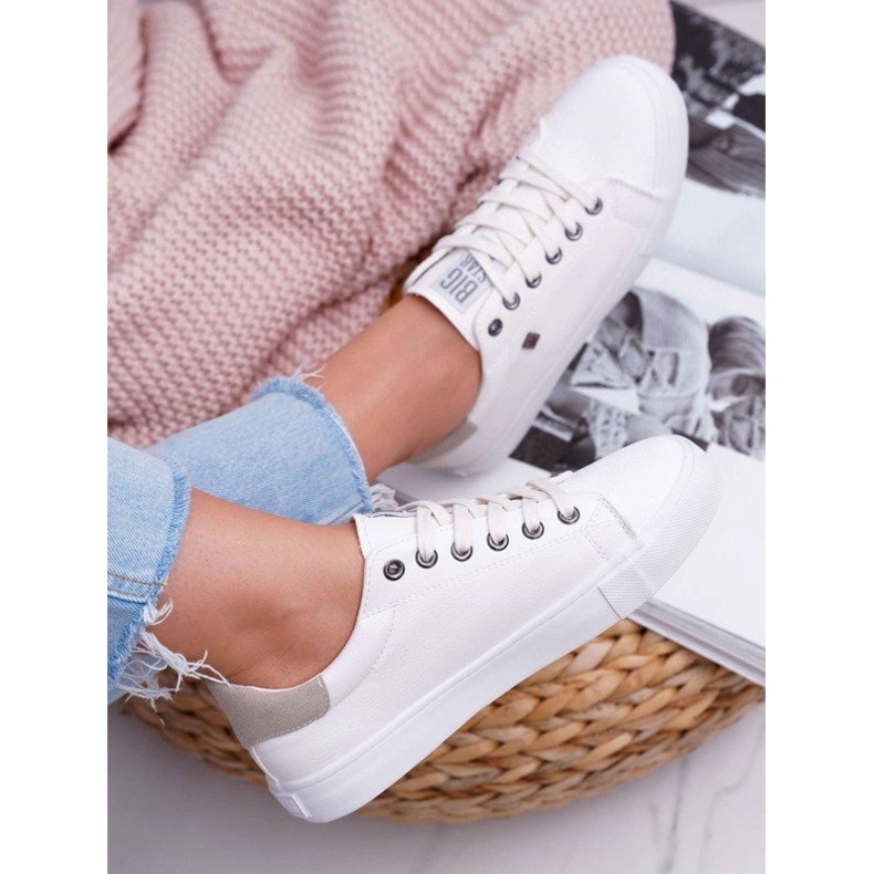 Sapatilhas brancas sapatos Big Star BB274033 branco 1