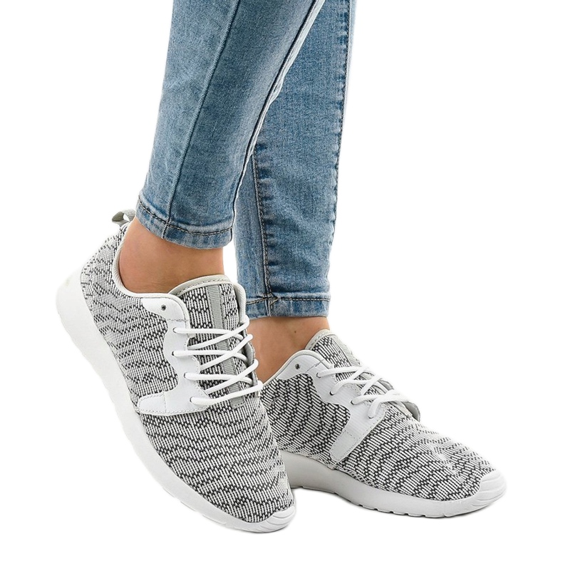 Calçados esportivos femininos brancos 7-6875C multicolorido 1