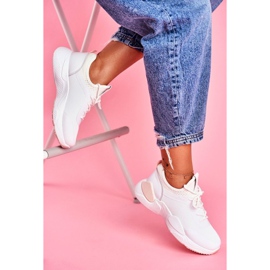 BUGO Calçados Esportivos Femininos Rosa e Branco Fellen 1