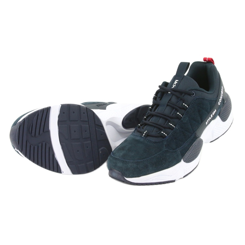 Tênis esportivos de camurça McKey MSP1464 azul marinho 5