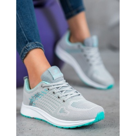 Ax Boxing Calçados esportivos confortáveis ​​a céu aberto cinza verde 1