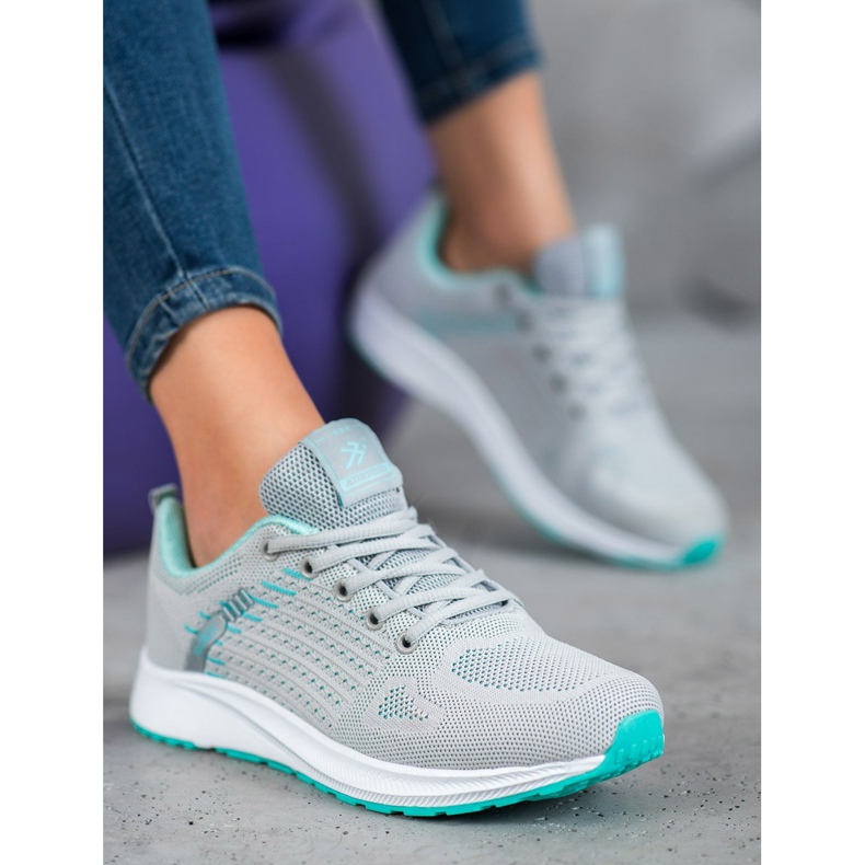 Ax Boxing Calçados esportivos confortáveis ​​a céu aberto cinza verde 1