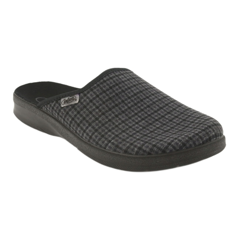 Sapatos masculinos Befado pu 548M012 preto cinza 1