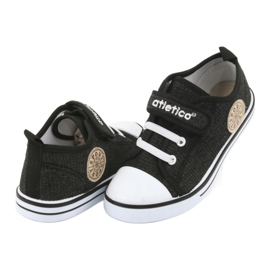 Atletico Tênis com inserção de couro Atlético BSM029 preto 4