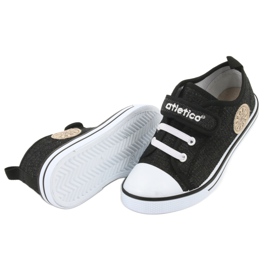 Atletico Tênis com inserção de couro Atlético BSM029 preto 5