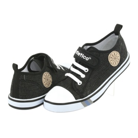 Atletico Tênis com inserção de couro Atlético BSM029 preto 4