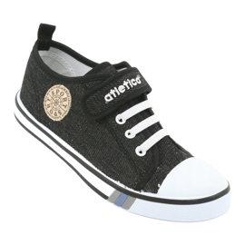 Atletico Tênis com inserção de couro Atlético BSM029 preto 1