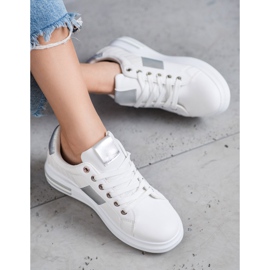 SHELOVET Calçados esportivos de amarrar branco 1