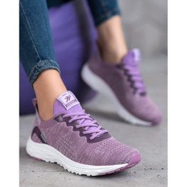 Ax Boxing Sapatos Têxteis Leves roxo 1