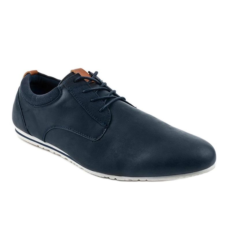 Sapatos casuais masculinos azul marinho 55383 1