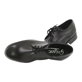 Sapatos para meninos 'Sapatos de couro Black Gregors 429 preto 5