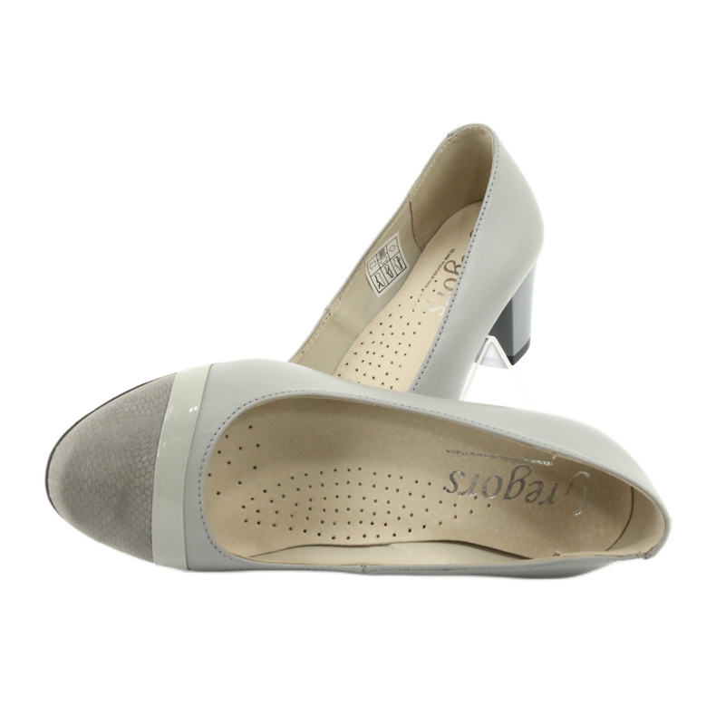 Sapatos femininos Gregors 650 cinza 4