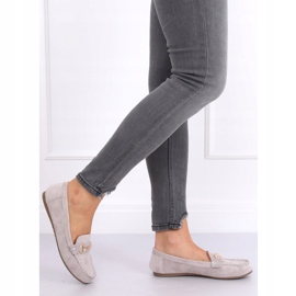 Mocassins de camurça cinza 77-192 Gray 2