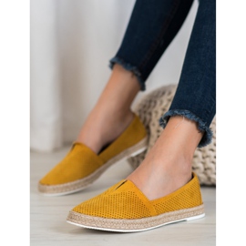 SHELOVET Slipons casuais amarelo 1