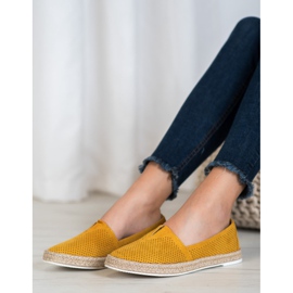 SHELOVET Slipons casuais amarelo 2