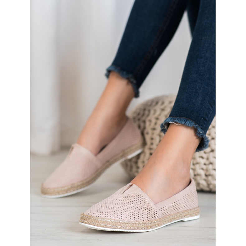 SHELOVET Slipons casuais rosa 1