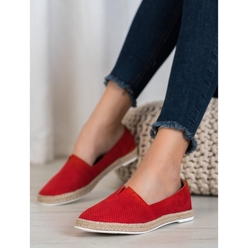 SHELOVET Slipons casuais vermelho 1