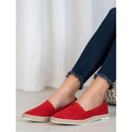 SHELOVET Slipons casuais vermelho 2