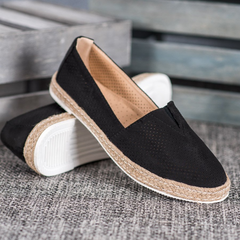 SHELOVET Slipons casuais preto 1