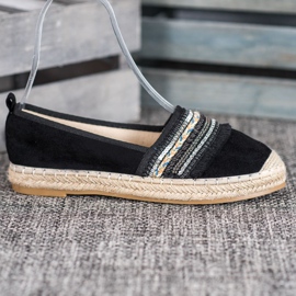 RTX WALK Alpercatas confortáveis ​​com enfeites preto 1