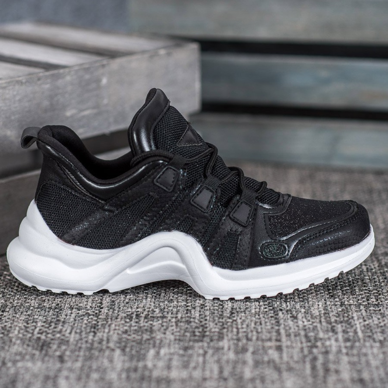 RTX WALK Tênis Pretos Com Brilho 2