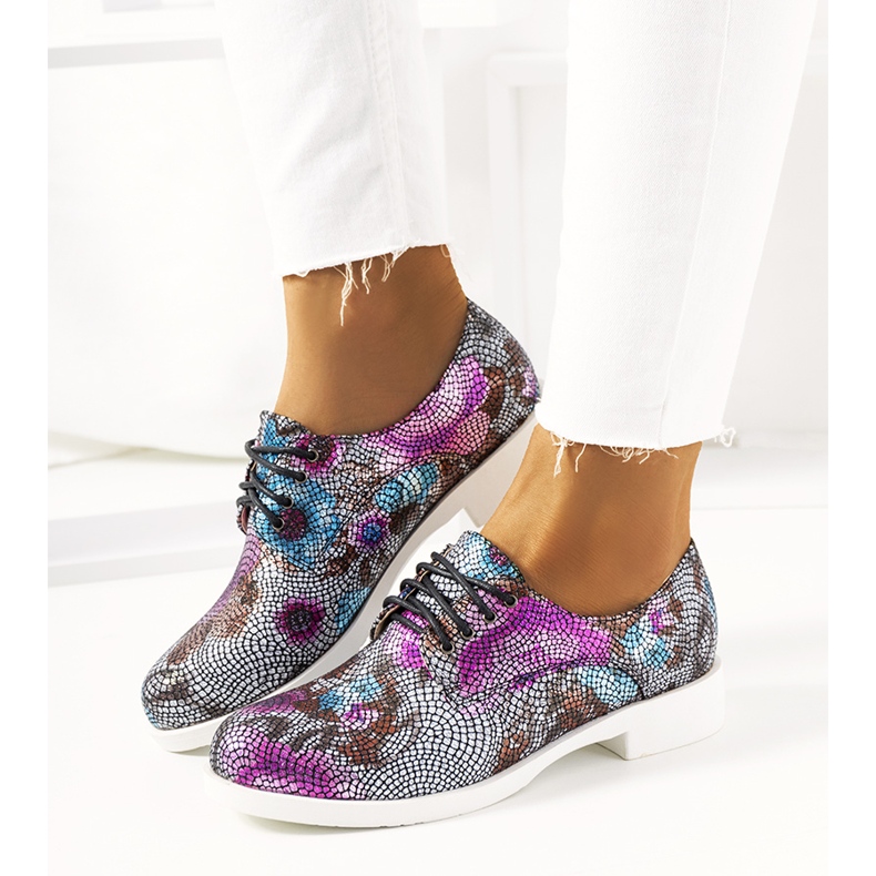 Sapatos clássicos de jazz floral preto ZG629-1 1