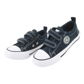 Tênis de velcro Navy American Club LH35 azul 2