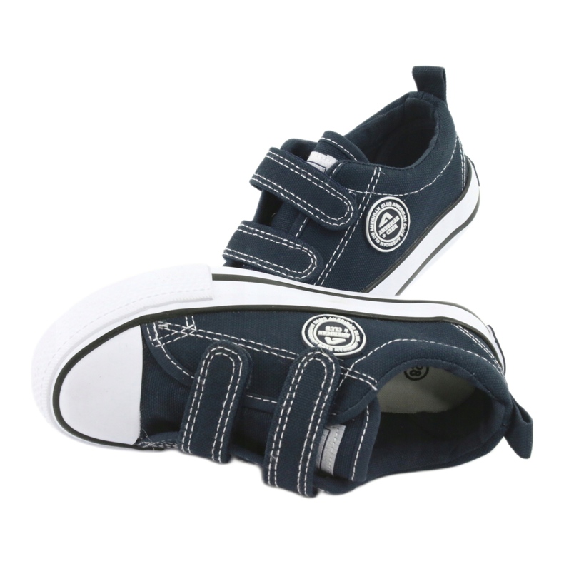 Tênis de velcro Navy American Club LH35 azul 5
