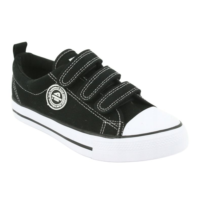 American Club Tênis preto de velcro americano LH31 1
