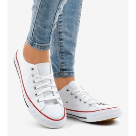 Tênis clássico feminino branco ZC-2 2