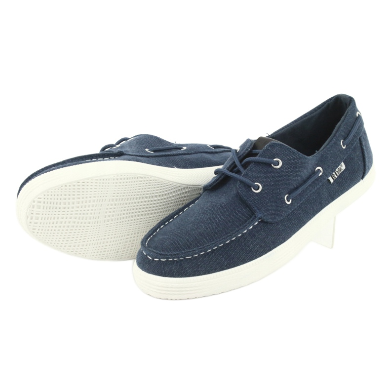 Mocassins Lee Cooper masculinos GC008Q-01 azul marinho 4