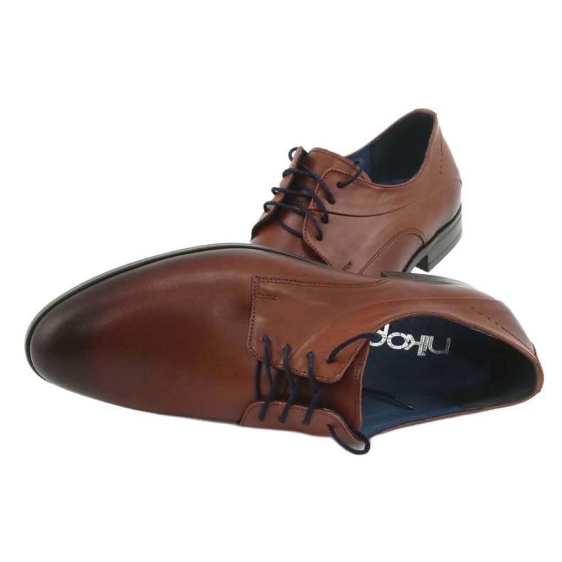 Nikopol Sapatos de couro marrom 1736 castanho 6