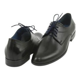 Nikopol Sapatos de couro preto 1736 4