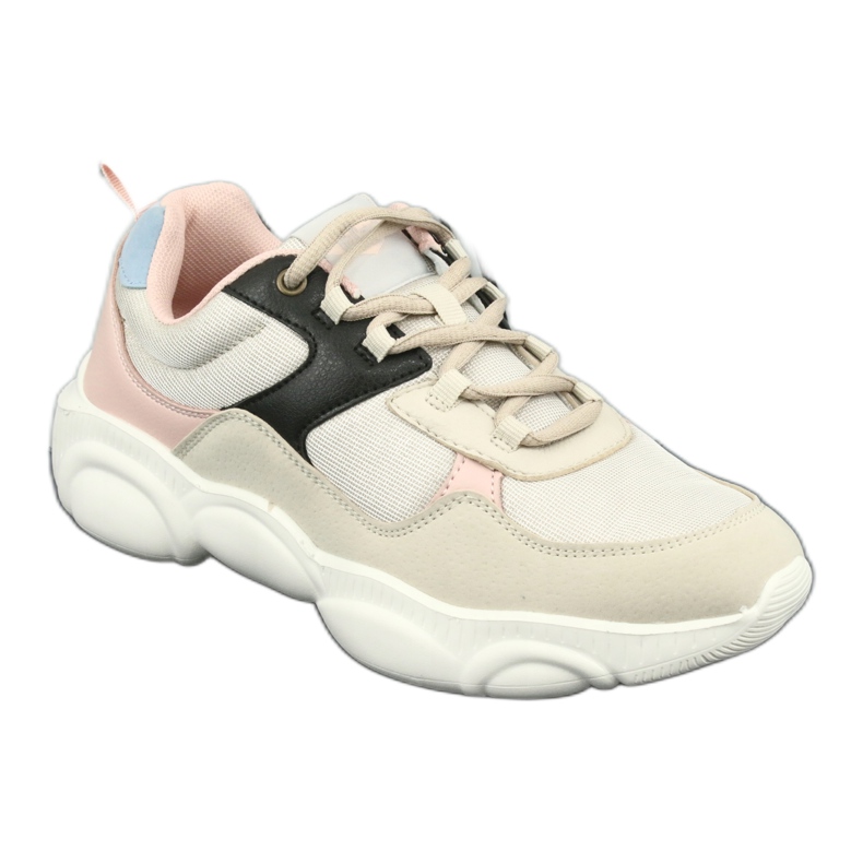 Calçados esportivos femininos Lee Cooper 1275 bege/rosa 1