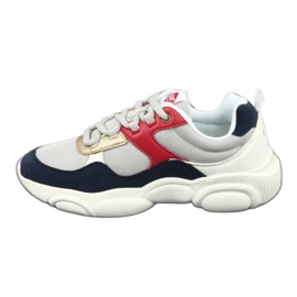 Lee Cooper Sapatos esportivos femininos 1275 cinza/multicolorido 2