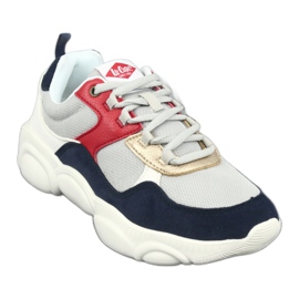 Lee Cooper Sapatos esportivos femininos 1275 cinza/multicolorido 1