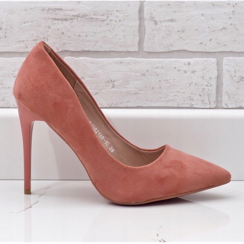 Sapatos de camurça ecológica rosa clássicos YJS82188 2