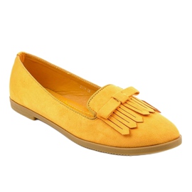 Mocassins lordsy eco-camurça amarela 2358 amarelo 1
