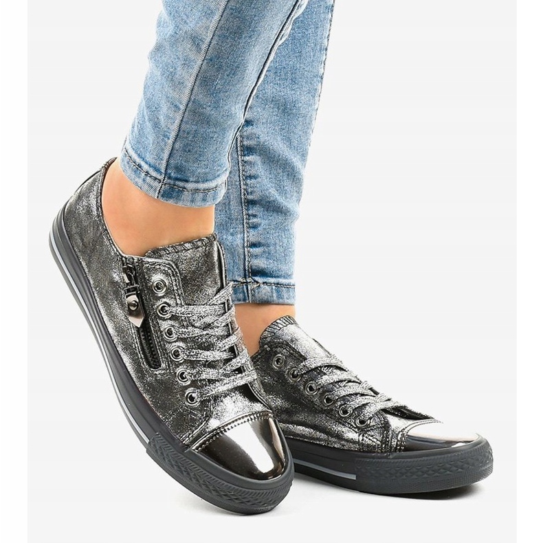 Tênis cinza brilhante TL-64 2
