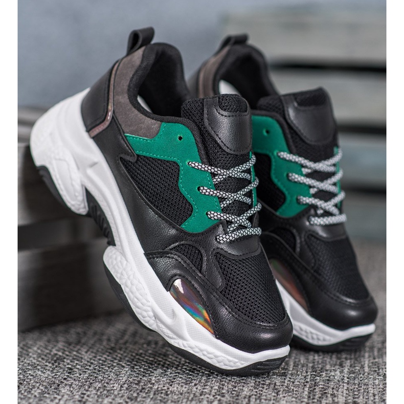 SHELOVET Tênis esportivos pretos 1