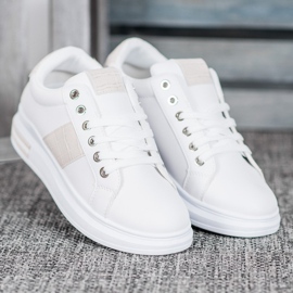 Weide Sapatos esportivos com inserções bege branco 1