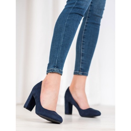 SHELOVET Bombas clássicas em um pilar azul 2